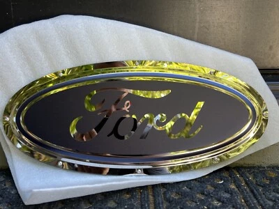 Ford Blue 18" Oval Logo Metal Sign Car Auto Emblem Garage Man Cave - Image 1 of 4