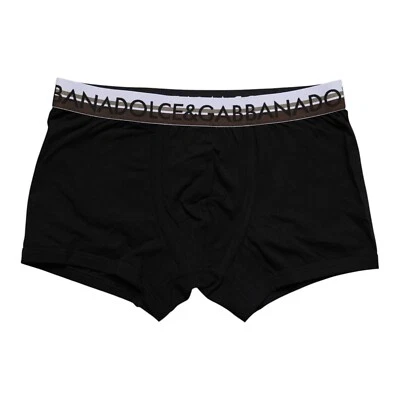 Нижнее белье DOLCE & GABBANA черное хлопковое эластичное обычный боксер IT3 / США XS 70usd - Изображение 1 из 4