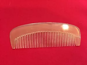 4,25" STABILER NATÜRLICHER TRANSPARENTER HORNKAMM - FÜR SCHNURRBART! FÜR FEINES/NORMALES HAAR - Bild 1 von 1