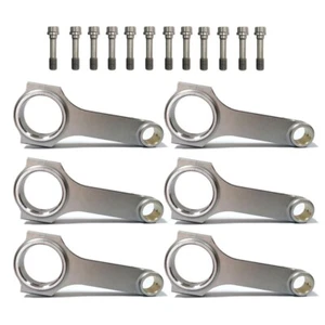 Forged H-Beam 142mm Connecting Rods for Toyota Supra 2JZ 2JZ-GE 2JZ-GTE - Picture 1 of 4