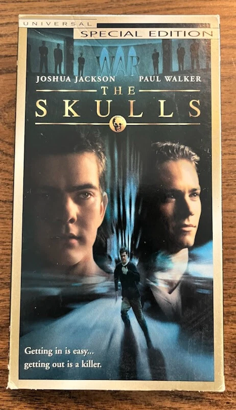 The Skulls VHS 2000 Paul Walker Joshua Jackson - Imagem 1 de 1