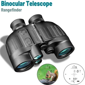 LRB20 Binoculars 8x Zoom 40mm Optics Laser Rangefinder 1000m/1500m Range IP65 - Picture 1 of 15