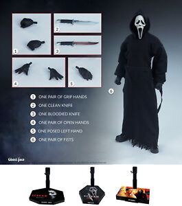 1/6 Scale Action Figure Display Stand Scream Ghostface Customize