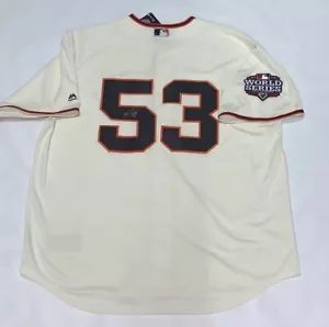 MELKY CABRERA SIGNED #53 2012 WORLD SERIES SAN FRANCISCO GIANTS JERSEY LICENSED - Picture 1 of 3