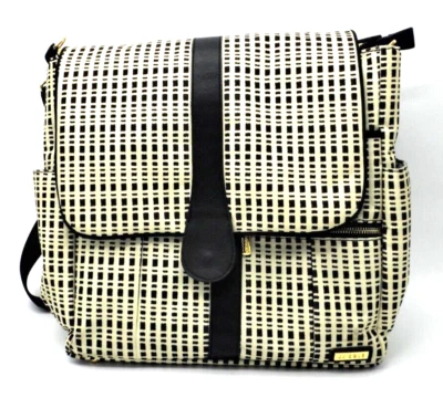 Diaper bag/messenger bag byJJ Cole black and white backpack Lots of compartments - Image 1 of 4