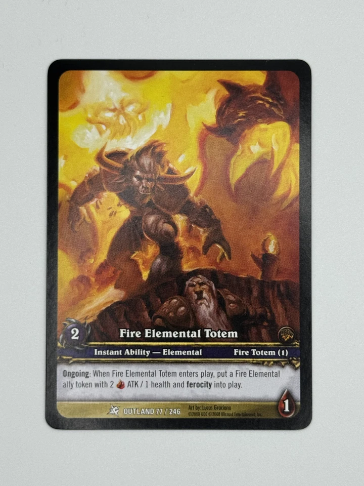 World of Warcraft TCG Outland 77/246 Extended Art Fire Elemental Totem - Image 1 of 1