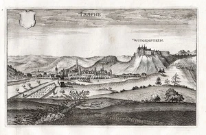 Bad Laasphe Lk Siegen-Wittgenstein Hessen Kupferstich Merian engraving 1650 - Picture 1 of 1