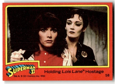 1980 Topps Superman II Card #58 Holding Lois Lane Hostage - Image 1 of 4