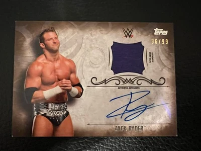WWE Zack Ryder 2016 Topps Undisputed Relic/Auto UAR-ZR /99 READ - Image 1 of 2