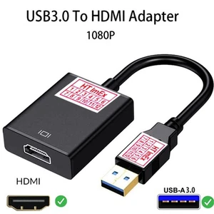 3.0 USB Stick zu auf HDMI HD 1080P Video Adapter Konverter Für Laptop PC HDTV DE - Afbeelding 1 van 9