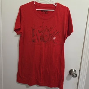 Camiseta Fox Racing Mujer XL ROJA S/S Semi Ajustada Extra Larga Ligera - Imagen 1 de 4