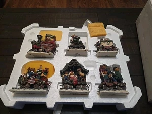 Danbury Mint Boyds Bears Weihnachten Party Flieger Zug Set - Bild 1 von 15