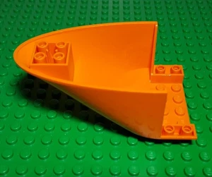 Lego 87616 Aircraft Fuselage Curved Aft Section 6x10 Bottom Orange - Picture 1 of 6