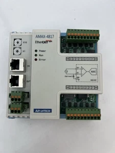 ADVANTECH AMAX-4817 EtherCat 8-ch, 16-bit Isolated Analog Input EtherCAT Remote - Picture 1 of 7