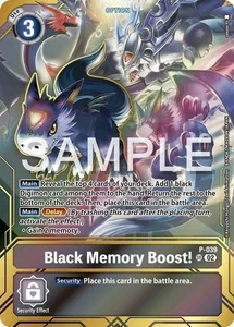 Black Memory Boost! Alternate Art Foil - P-039 NM - Digimon TCG 2 - Picture 1 of 1