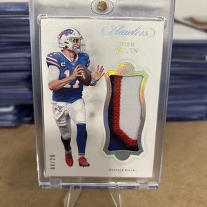 2019 Panini Flawless - Patches Josh Allen #P7 Silver /20 (MEM) - Picture 1 of 3