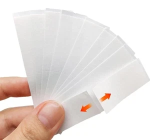 Double Sided Tape for Clothes, Adhesive Body Tape Fabric Tape, 100 Strips - Picture 1 of 1