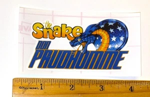 Don "THE SNAKE" Prudhomme Caricature Logo Snake Hood NHRA Racing Sticker Decal - Picture 1 of 1