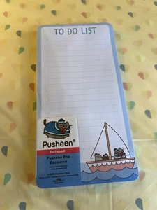 Pusheen Cat Sailboat Magnetic Note Pad To Do List Summer 2019 Exclusive Gift New - Picture 1 of 3