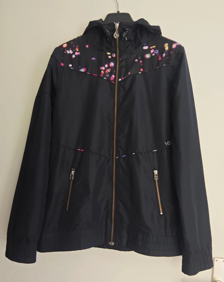 Windbreaker/ Leichte Jacke * VOLCOM * GR. M * schwarz Mit Muster - Bild 1 von 4