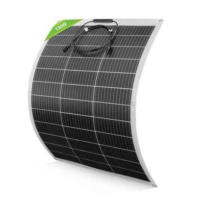 130W Flexibel Solarmodul Solarpanel Mono Wohnmobil  Camper Balkonkraftwerk - Bild 1 von 4