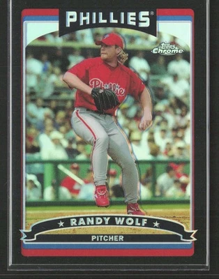 Randy Wolf 2006 Topps cromo #74 refractores negros/549 Philadelphia Phillies Foto 1 de 2