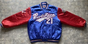 MegaUSA Vintage Classics Puerto Rico #21 Boricua bestickte Jacke Herren Gr. 3XL - Bild 1 von 24