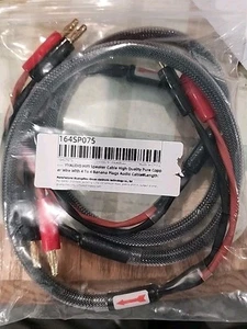 Yyaudio Speaker Cable Wire with Banana Plugs,14AWG HiFi Pure Copper Wire 2 Pack - Picture 1 of 1