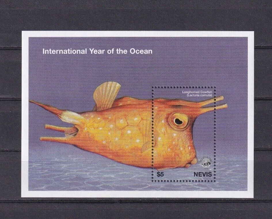 Minishoja SA11e Nevis 1998 Año Internacional del Océano como nueva Foto 1 de 1