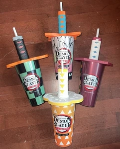Demon Slayer Infinity Castle AMC Exclusive Complete Set Of Cups 100% Authentic - Picture 1 of 11