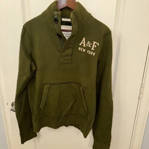 Vintage Abercrombie & Fitch Herren M Logo Muscle-Fit Sweatshirt mit Stehkragen neu mit Etikett - Bild 1 von 19