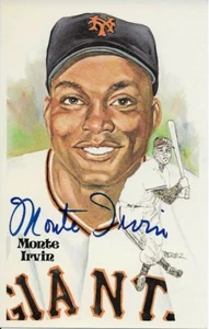 Monte Irvin Autographed Perez Steele Postcard - Picture 1 of 2