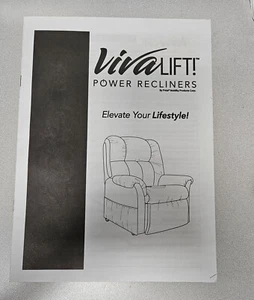 Used Pride Viva LIFT Power Chair Recliner Owner's Manual Elegance Voya Atlas - Picture 1 of 2