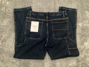 Paper Denim & Cloth Men’s Cargo Jeans Blue Relaxed Tapered Fit Denim Size 34x32 - Picture 1 of 13