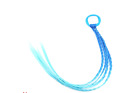 Bule de Blue Twist Zopf Haarreiben schmutziger Pferdeschwanz elastisches Haarband