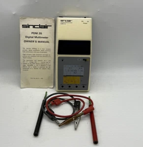 Multímetro Sinclair PDM 35 vintage con manual y cables - Imagen 1 de 9
