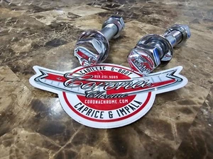 Chrome Rear Trailing Arm Bolts - 58-64 Impala - Picture 1 of 2