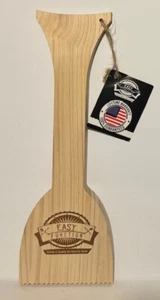 BBQ Grill Scraper 13.75"L x 5"W x 1"H Wooden No Bristles Reusable Easy Function - Picture 1 of 2