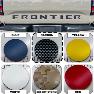 SET OF 2: TAILGATE + HOOD Carbon Raised  Letters 2022 2023 2024 2025 Frontier - Bild 1 von 2