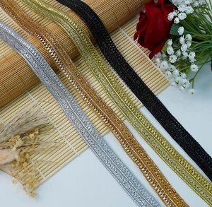 20 MM Wide 3M Craft trim embellishment sewon Gota Zari Sparkling Embroidery lace - Picture 1 of 17
