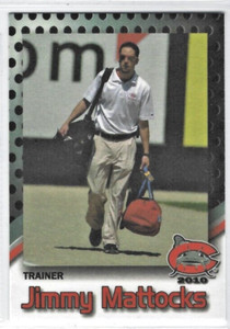 2010 Carolina Mudcats (Double-A Cincinnati Reds) Jimmy Mattocks
