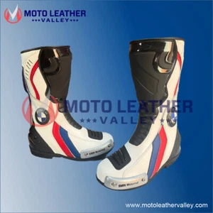 BMW Motorcycle Motorbike Racing Leather Boots Shoes BMW Motorrad RR 1000 - Picture 1 of 1