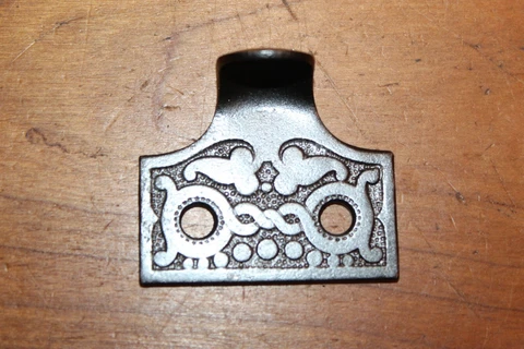 Antique Restored Victorian Cast Iron Window Sash Pull Lift L-85 Cover
