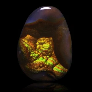 ★☆ AGATE DE FEU 6,00 CT du Mexique - 15,1 mm - GEM-BC2399 ☆★ - Picture 1 of 1