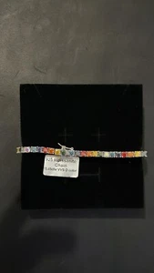 925 silver moissanite tennis bracelet - Picture 1 of 5