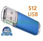 Sleek BLUE 512GB BRAND NEW USB 2.0 Thumb Pen Flash Drive