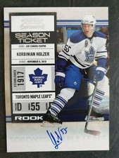 2010-11 Playoff Contenders #164 Korbinian Holzer AU RC 