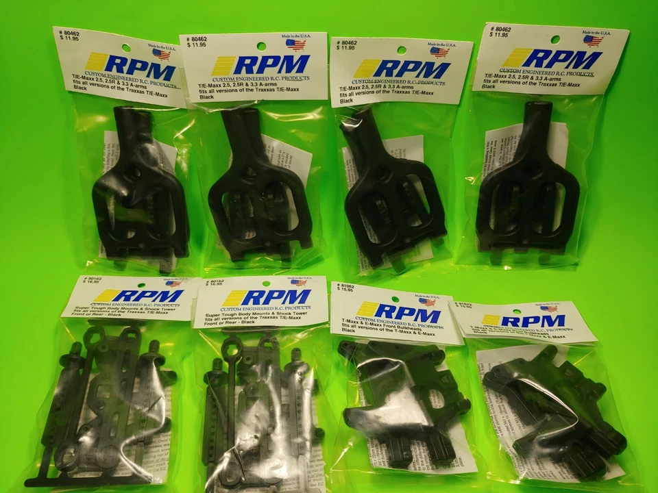 COMBO RPM 80462 80162 SHOCK TOWER BULKHEAD Arms Traxxas 2.5 3.3 Tmaxx Emaxx - Image 1 of 1