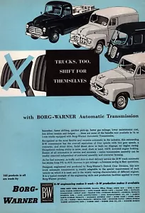 Pubblicità stampa colori originale Borg-Warner cambio automatico 1954 - Foto 1 di 1