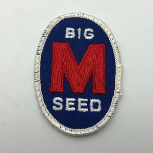 BIG M SEED Patch Farm Agriculture Advertising 2" x 3" Cap/Uniform Patch Vintage - Picture 1 of 12